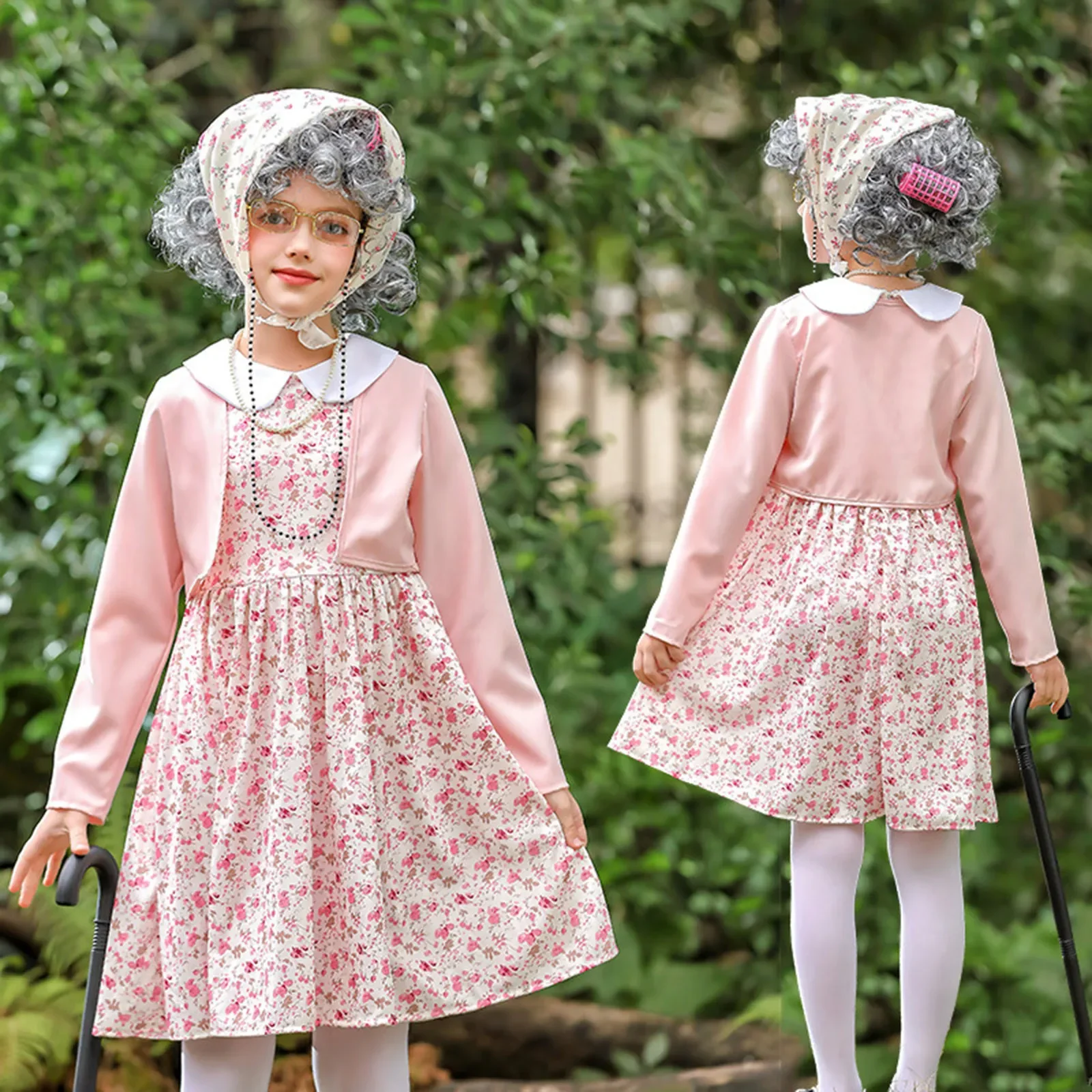 

Robe d'École pour Enfant, Costume de 100 Jours, Tenue de Grand-Mère, Cardigan, Ensembles de Robes pour Bol, 100