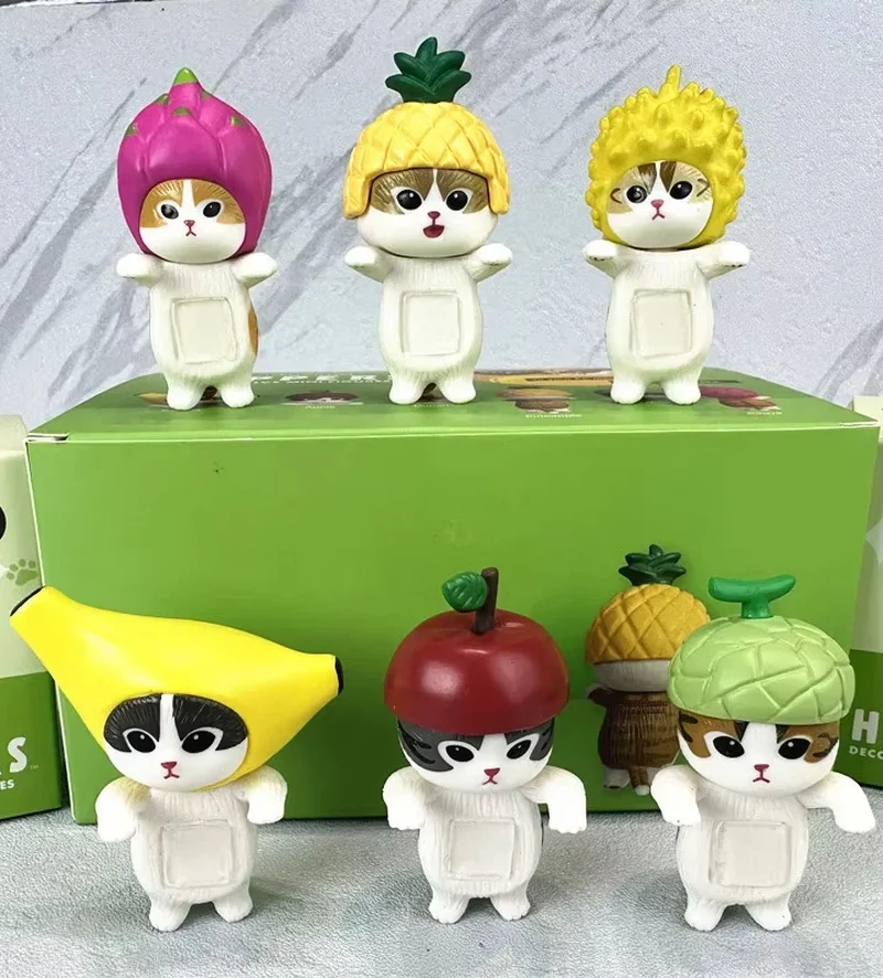 

New Products In Stock Mofusand Doll Cat Fruit Blind Box Handmade Female Healing Series Desktop Ornament Surprise Gift For Girls