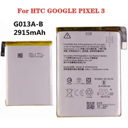 G013A-B 2915mAh Phone Battery For HTC GOOGLE PIXEL 3 PIXEL3 G013B G013A Replacement Batteries