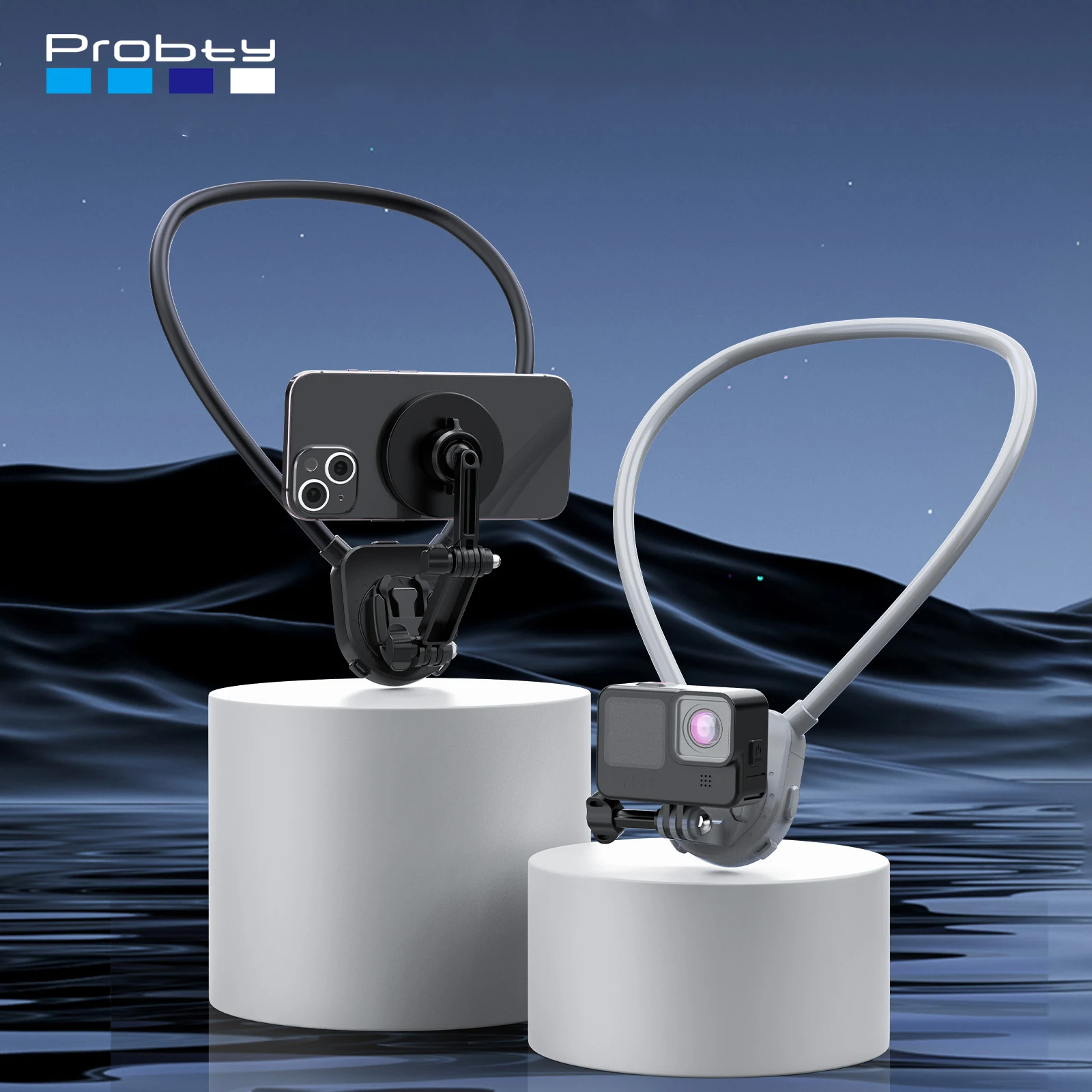 

Силиконовое магнитное крепление на шею, быстросъемное крепление для телефона Iphone 15 14 13 12 SAMSUNG HUAWEI XIAOMI для GoPro Insta360