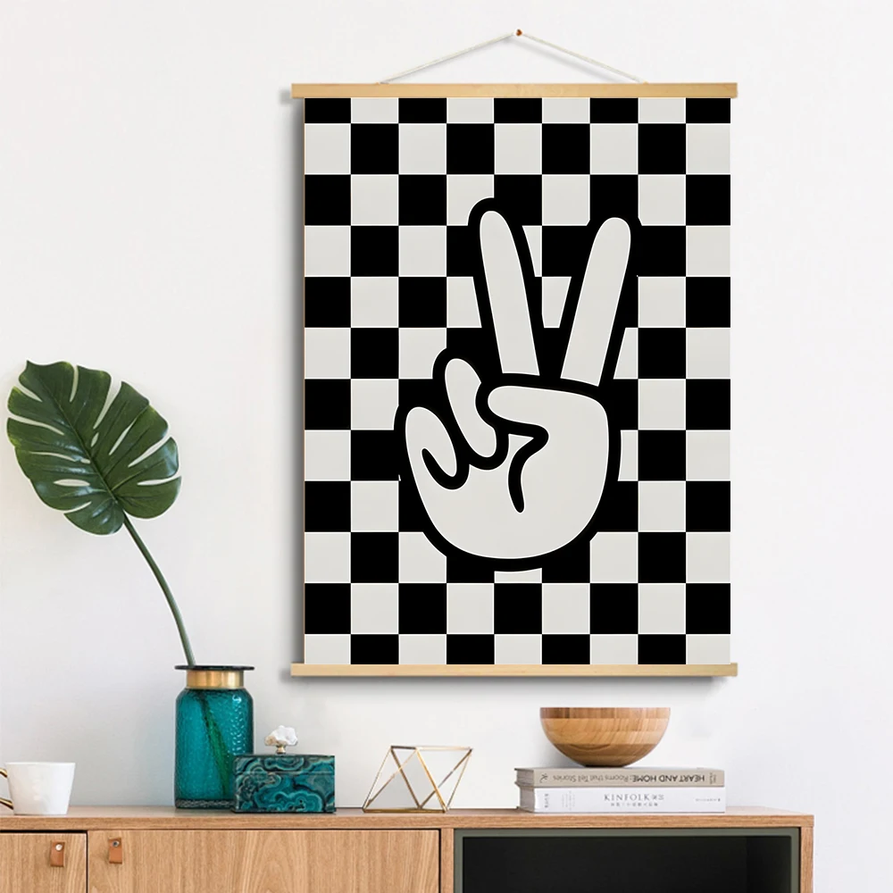 Boho Room Scrolls Canvas Painting Posters: Brothers Make The Best Friends, Rules, Affirmations for Playroom, and Home Decoration