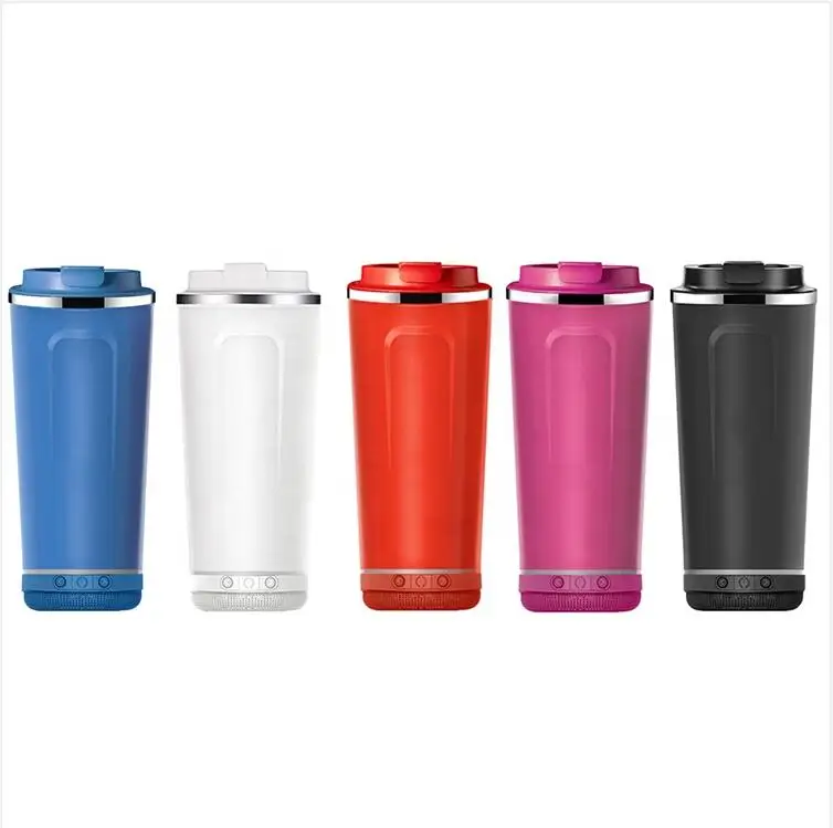 500ml Hot Selling 17 Ounces Tumbler With Waterproof Speaker Smart Insulated Cup Water Bottle Insulation Vacuum Music Tumbler