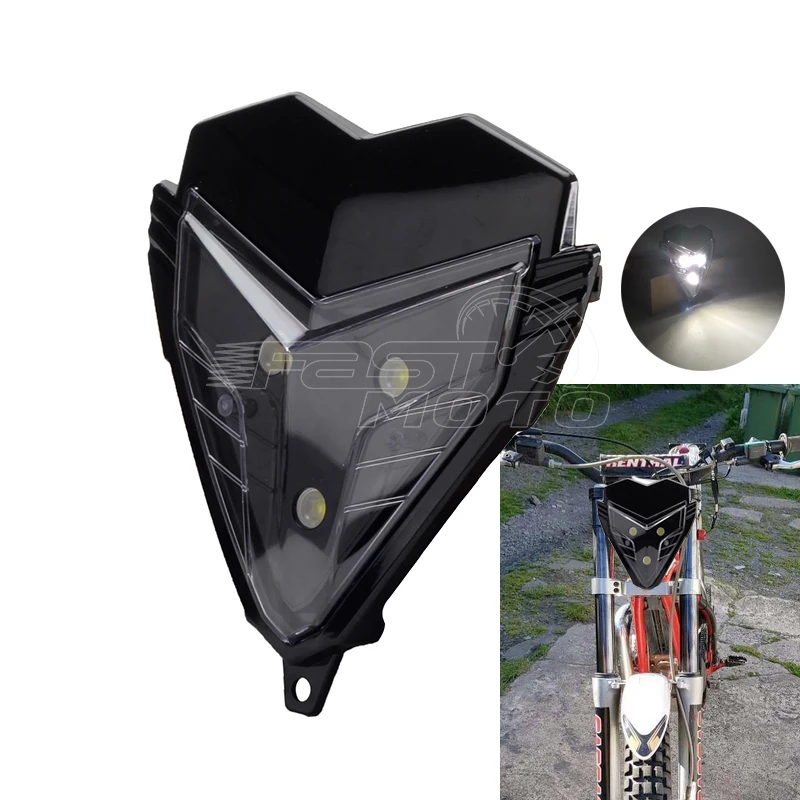 

LED Headlight Head Lamp Mask For Gas Gas TXT EC 280 125 250 300 Pro Dirt Trial Bike Enduro Off Road Mini Headlamp Front Lighting