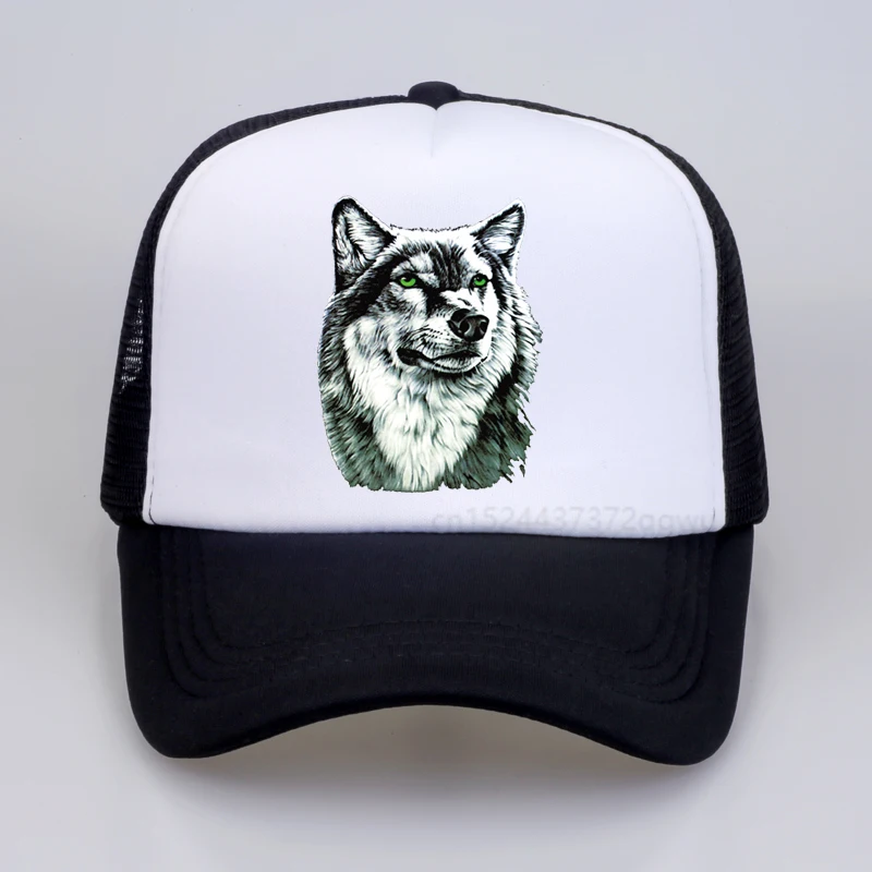 

Men 3D print Wolf Trucker Cap Wolves Totem Hat Caps Men Cool Breathable Baseball hat Hip Hop Summer Mesh Trucker Hats