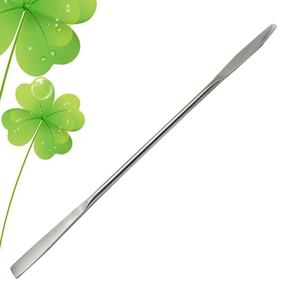 แต่งหน้า Palette Stick Silver Spatula เครื่องมือสแตนเลสผสม Foundation เครื่องปั่นสําหรับ Professional ในครัวเรือนใช้งานง่าย