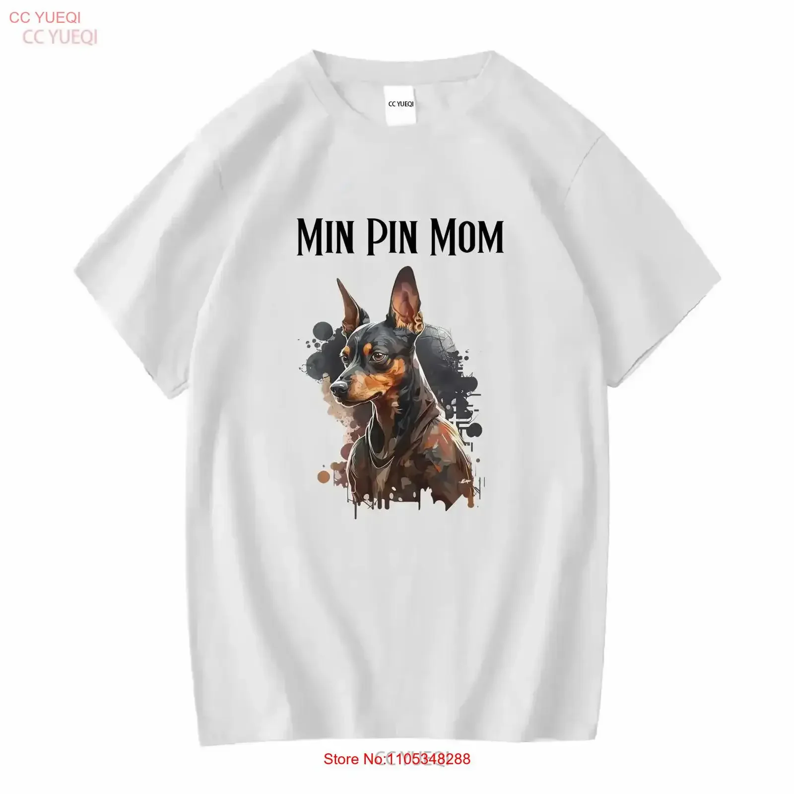 Min Pin Mom shirt Miniature Pincher gift dog tee lover minpin t vintage Washed Breathable homme Stylish vintage Washed