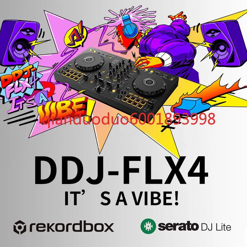 Pioneer Pioneerdj Controller DDJ-FLX4 Ddjflx4 Ddj400 Controller Licensed Goods without Unpacking