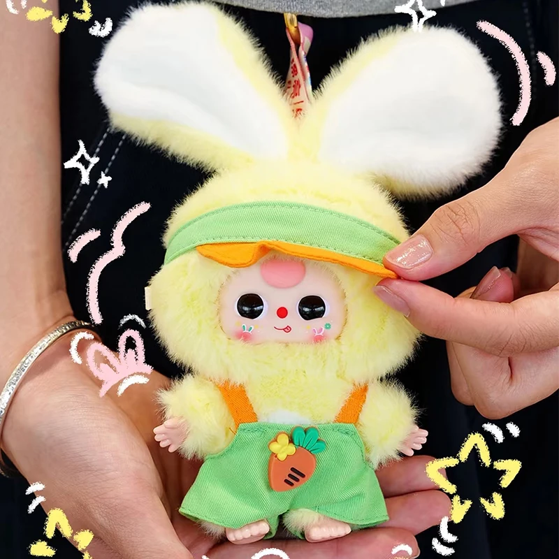 

New Baby Three Blind Box Miniature Bunny Macaron Series Vinyl Face Mystery Box Trendy Toy Plush Doll Pendant Kids Surprise Gifts