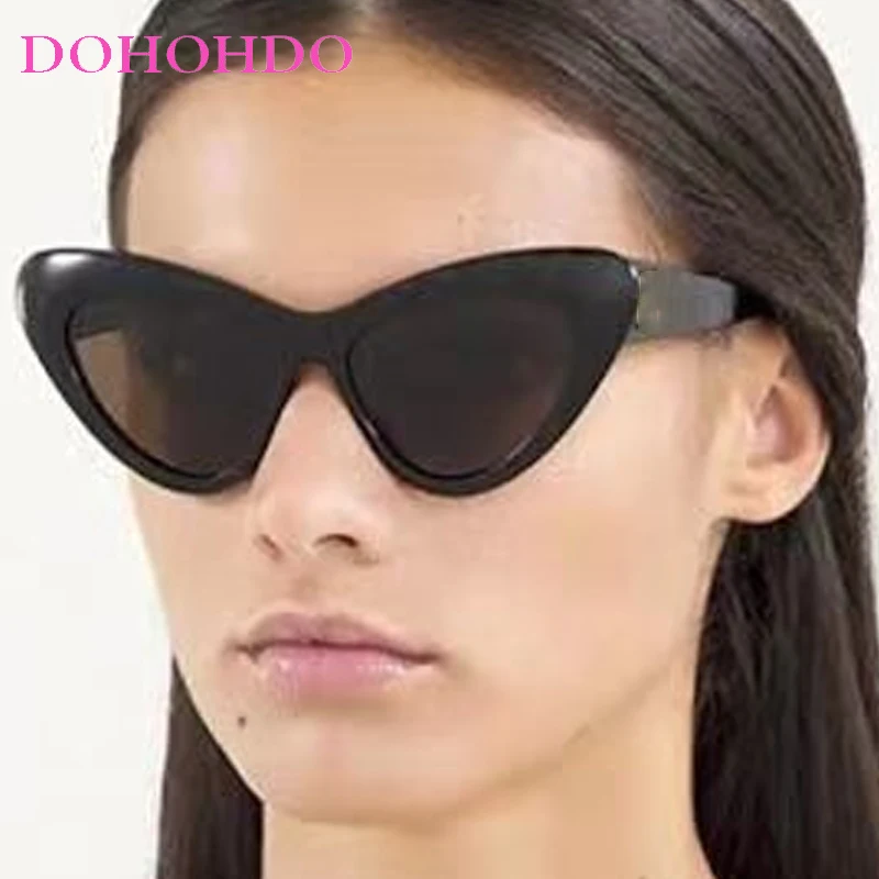 

Trendy Luxury Brand Designer Big Frame Cat Eye Sunglasses Women Men Vintage Travel Driving Sun Glasses Female Lentes UV400 Очки