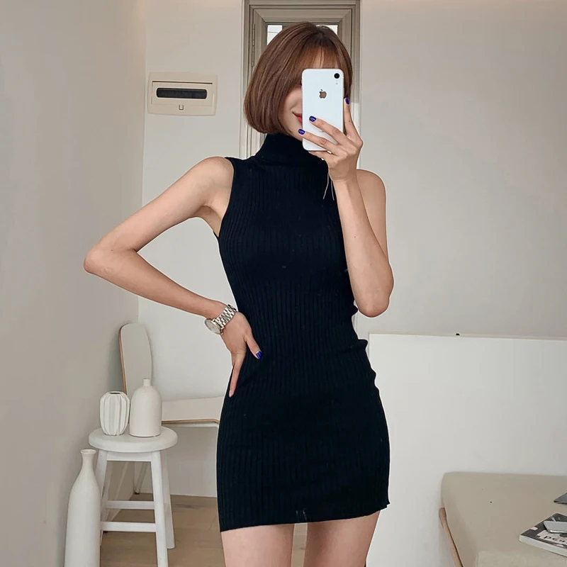 ハイネックニット レディース ファッション スリミング ベースレイヤー スカート 春秋 ハイウエスト 韓国風 スカート