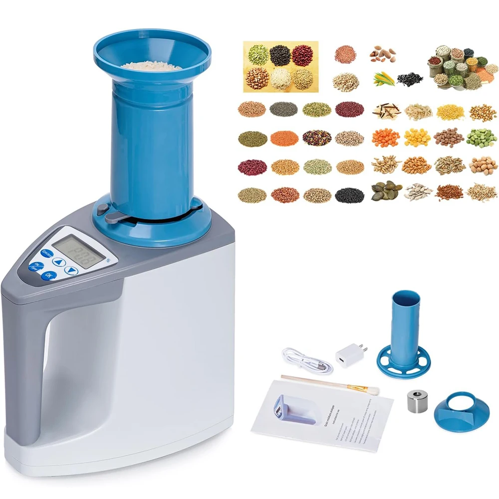 Digital Grão Umidade Tester Umidade Medidor Medidor Automático Alta Precisão Detector Umidade Tester Grãos Milho Trigo Lds1g