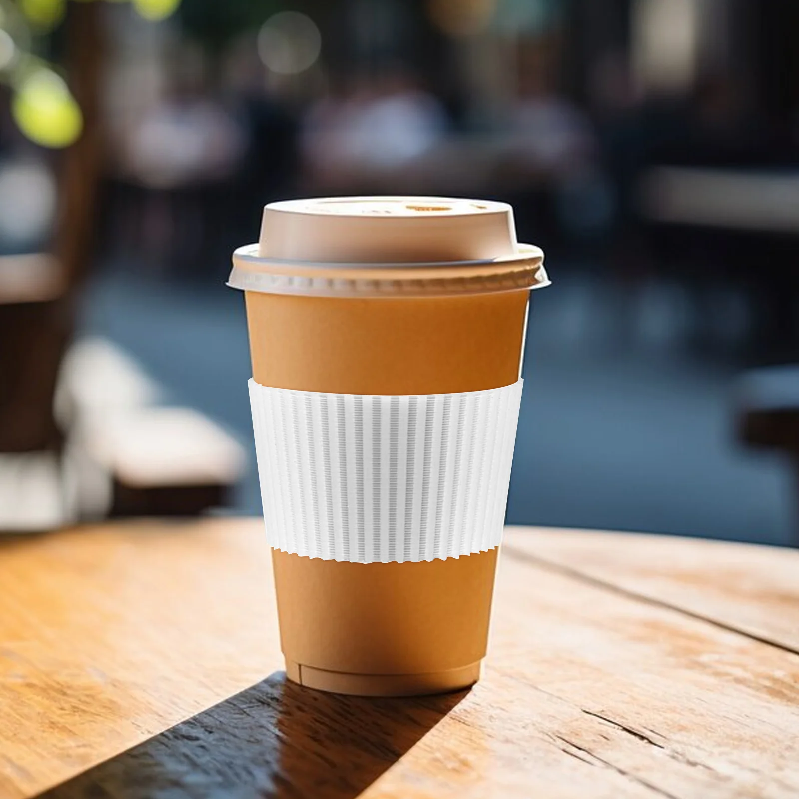 

3 Pcs Coffee Cup Holder Sleeve Mug Sleeves Non-slip Cover Protective Case Silicone for Travel Silica Gel Reusable