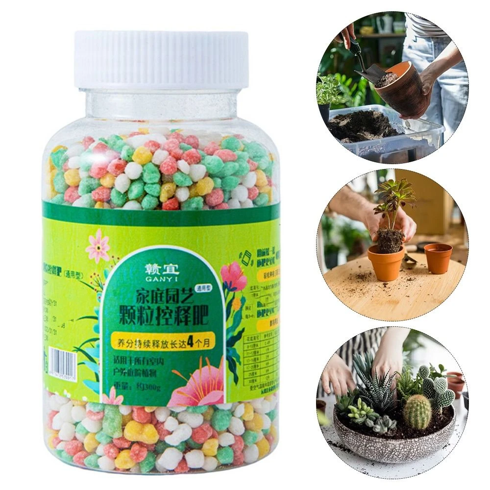 300g Particles Slow Release Fertilizer Flowers Growing Plant Universal Fertilizer Green Plants Melon Particles Activator