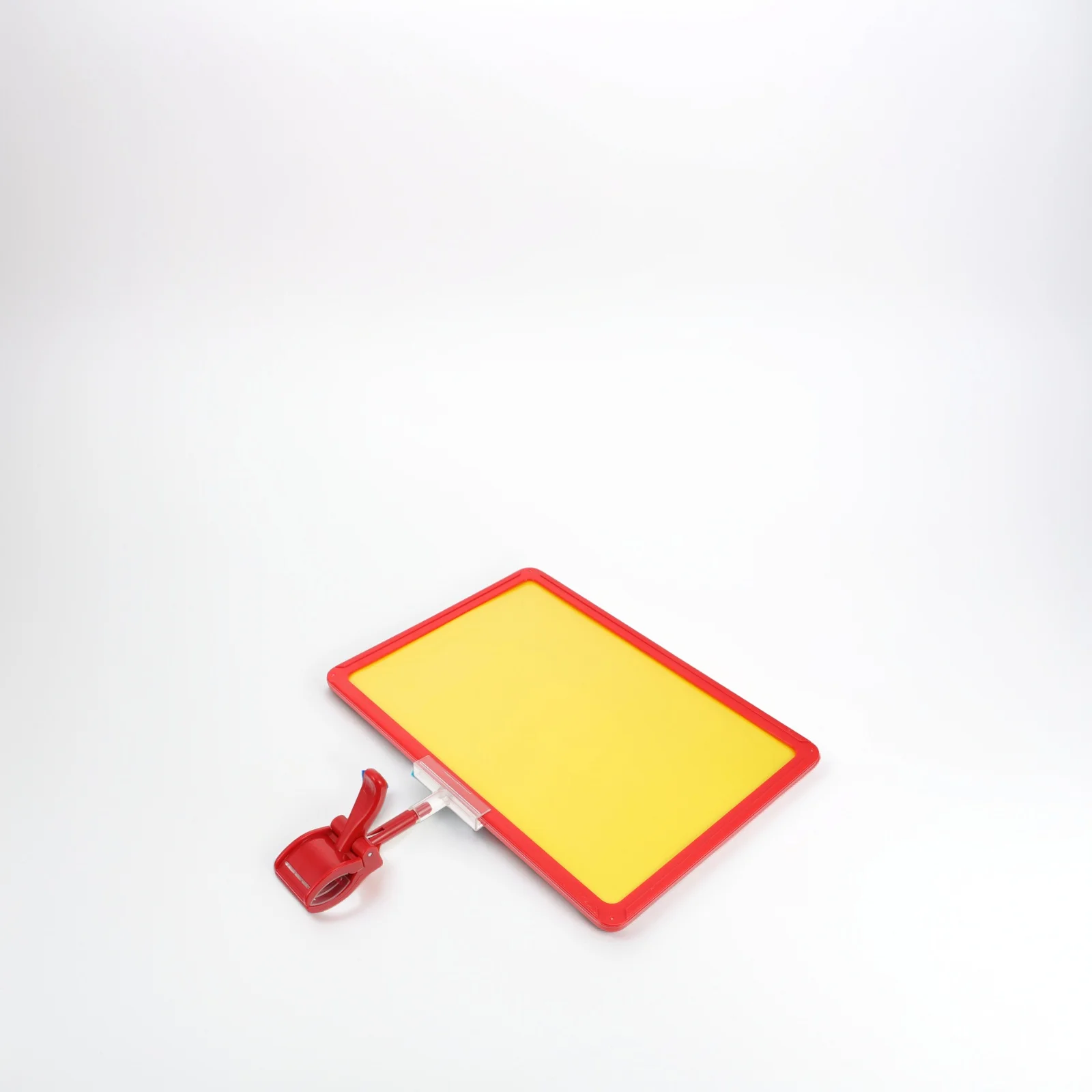 

A4 Clip Double Sided Price Tag Board Merchandise Sign Holder Simple Design ABS Reusable Supermarket