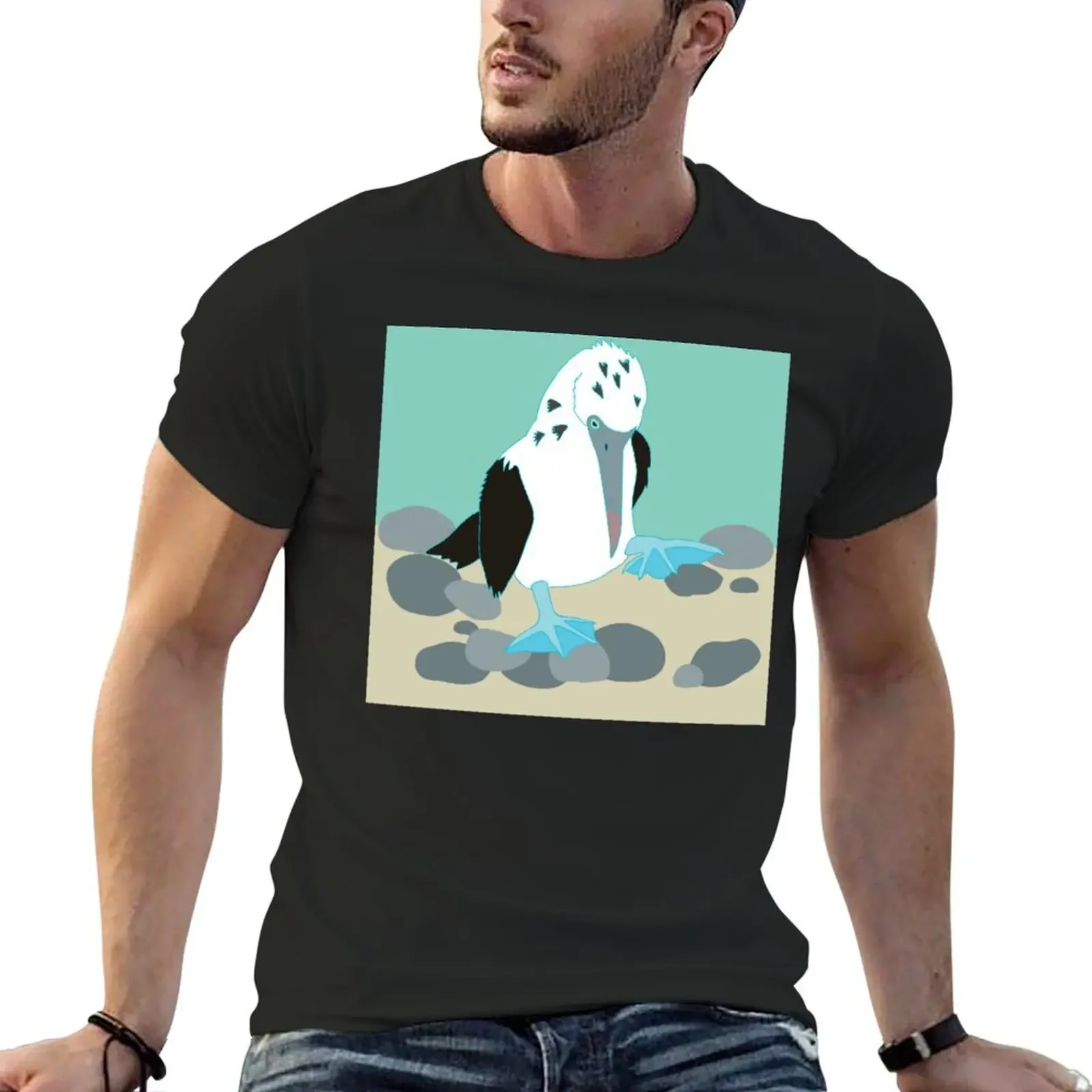 Blue footed booby T-Shirt tees graphic tee shirt plus size clothes quick drying mens designer t shirt