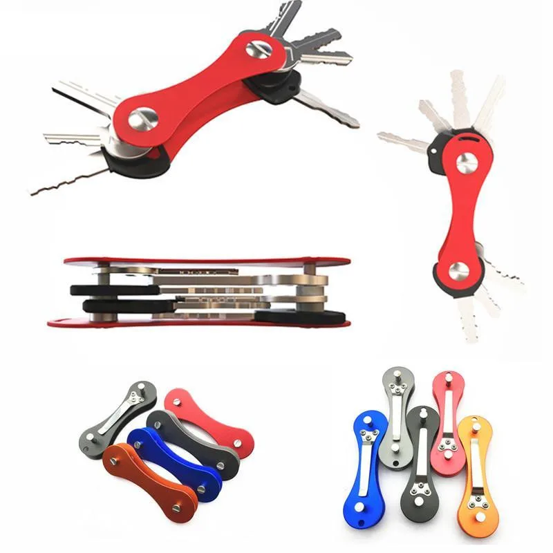 Upgraded Key Bag Aluminum Alloy Key Clamp Back Clip Portable Outdoor Metal Key Holder Collector - Key Accessories Porta Chaves