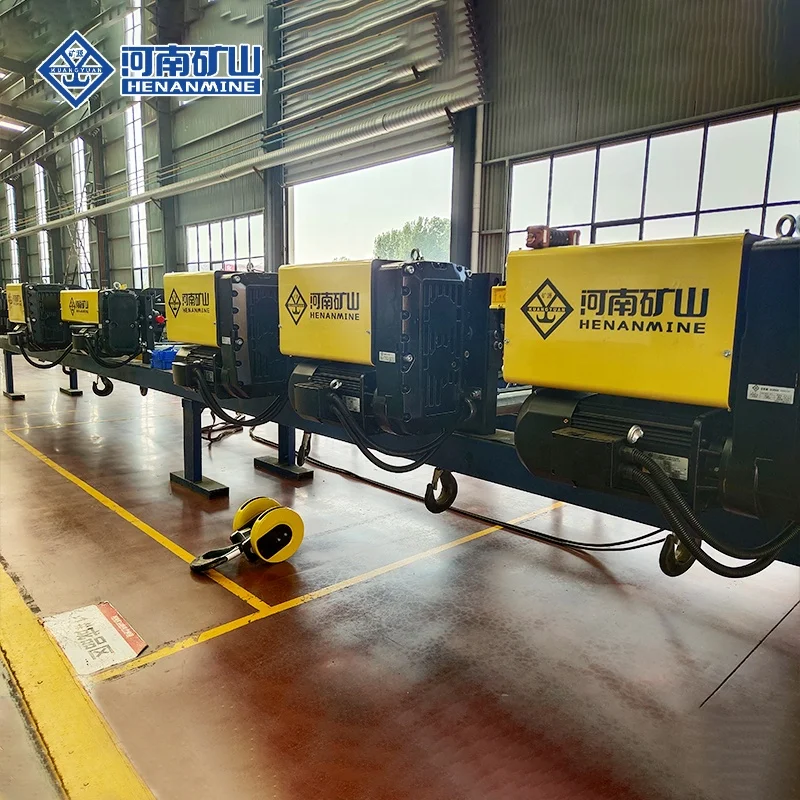 5 Ton Wireless Remote Control Monorail New Type Design Steel Wire Rope Hoists for Sales