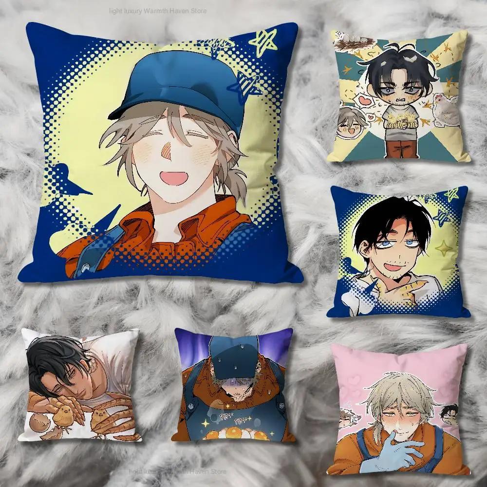 

Manhwa Mr As F-Farm Various Sizes Square Pillow Case For Car Home Bedchamber Decor Custom Valentine gift