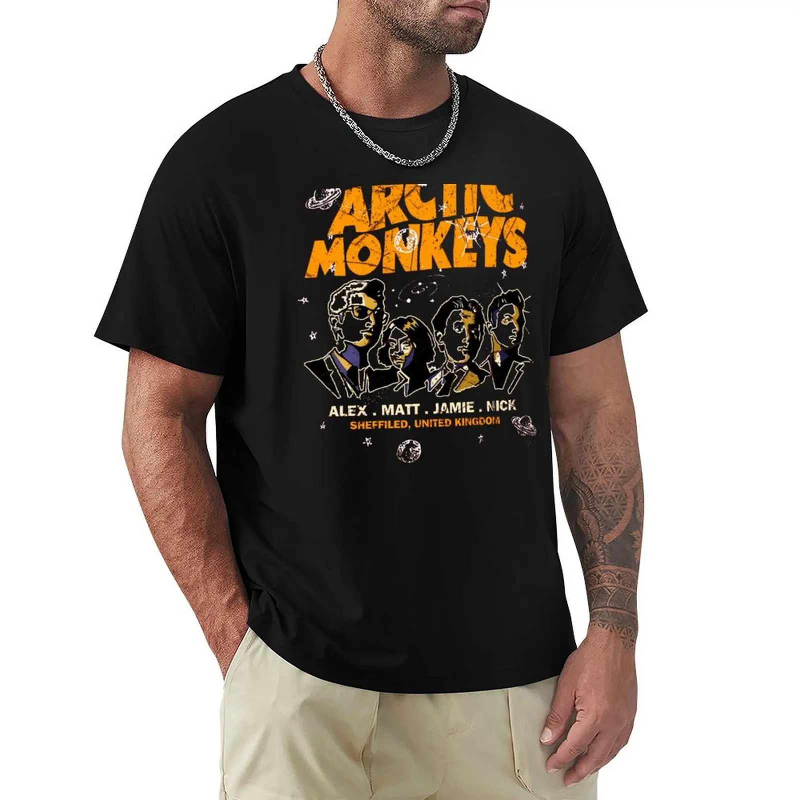 

Arctic Music Monkeys T-Shirt heavyweights sublime tops graphic shirts t shirts for men cotton