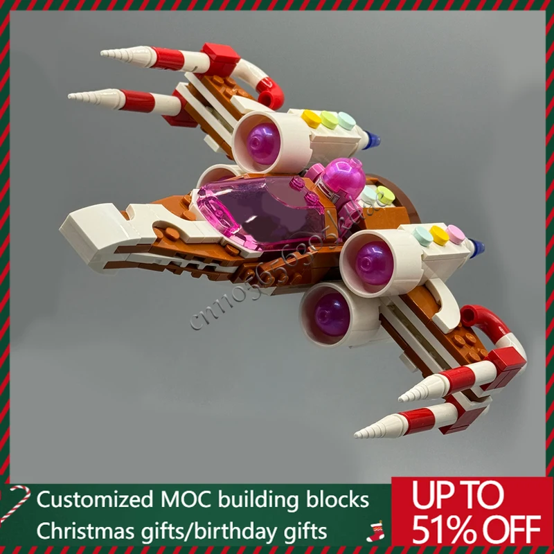 

282 шт. MOC на заказ злодей пряник Brickheadz креативный строительный блок модель детский набор для сборки «сделай сам» игрушки подарки на Хэллоуин