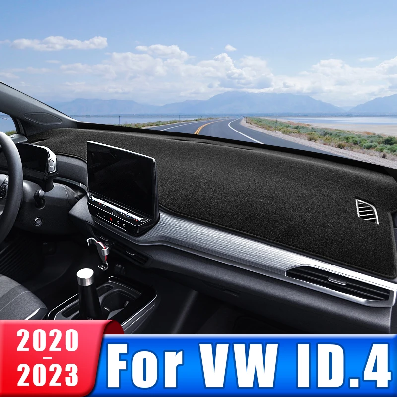 Car Dashboard Cover For Volkswagen VW ID.4 ID4 2020 2021 2022 2023 Instrument Desk Sun Shade Mat Non-slip Pad Accessories