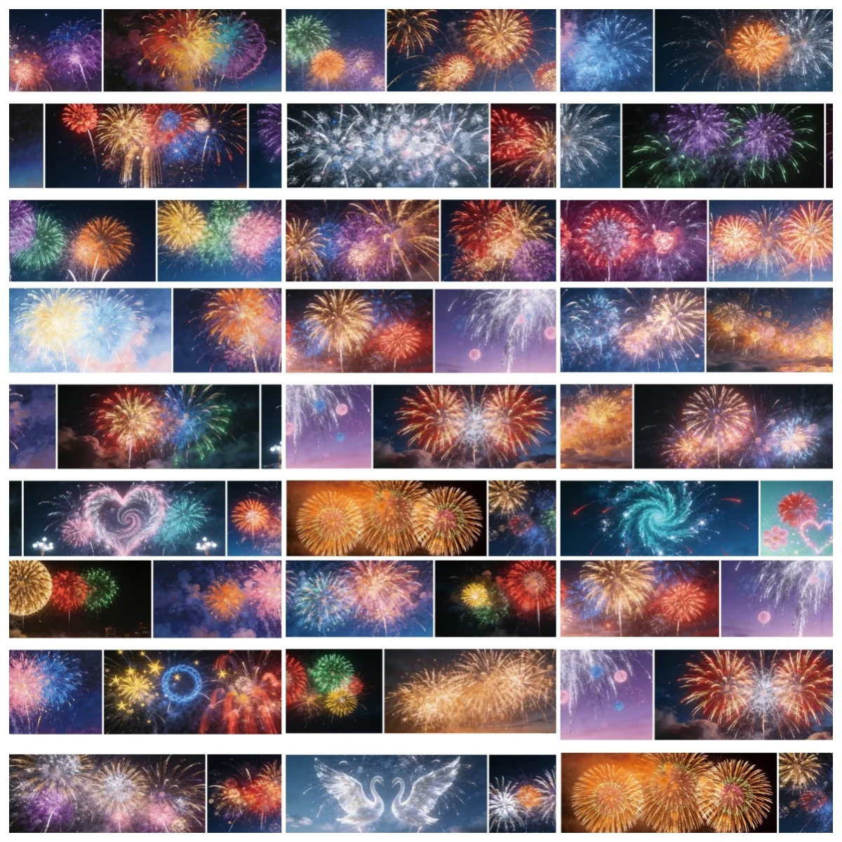 

Homemade Sparkles Sky Background Hand Tape New Year Sky Background Bottom Collage Decorative Tape Back Card