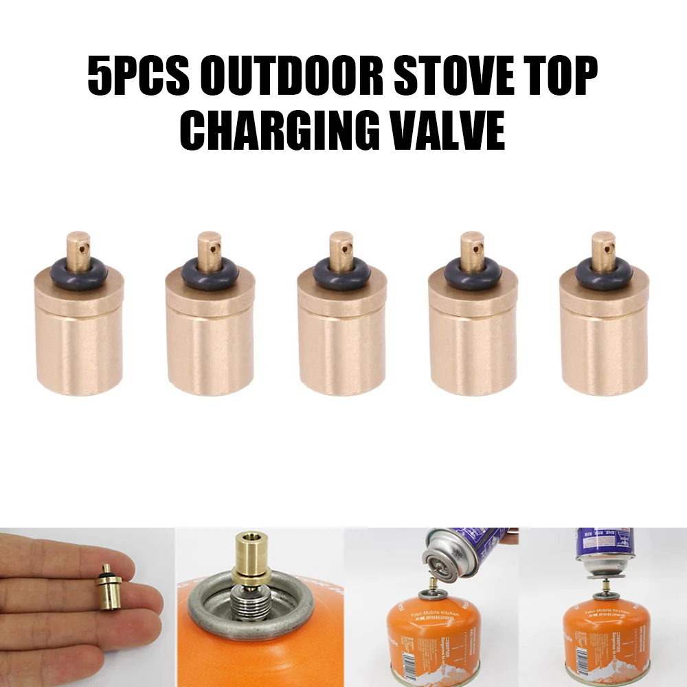 Adaptador de recarga de Gas, bote de butano de llenado, estufa de camping al aire libre, cilindro de Gas, accesorios de quemador de tanque de Gas, Mini Válvula de inflado