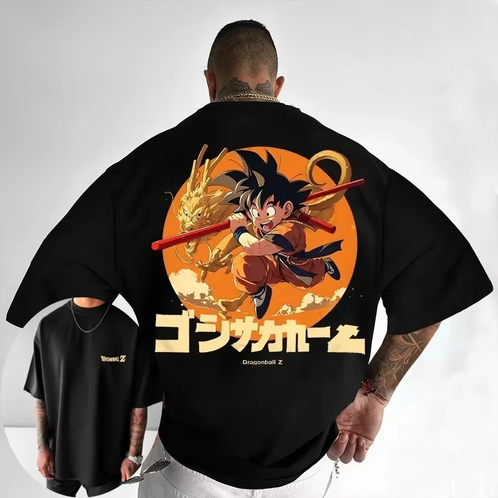 

Футболка с принтом Dragon Ball Anime Goku, новинка лета 2026, мужская и женская свободная повседневная уличная модная футболка с коротким рукавом