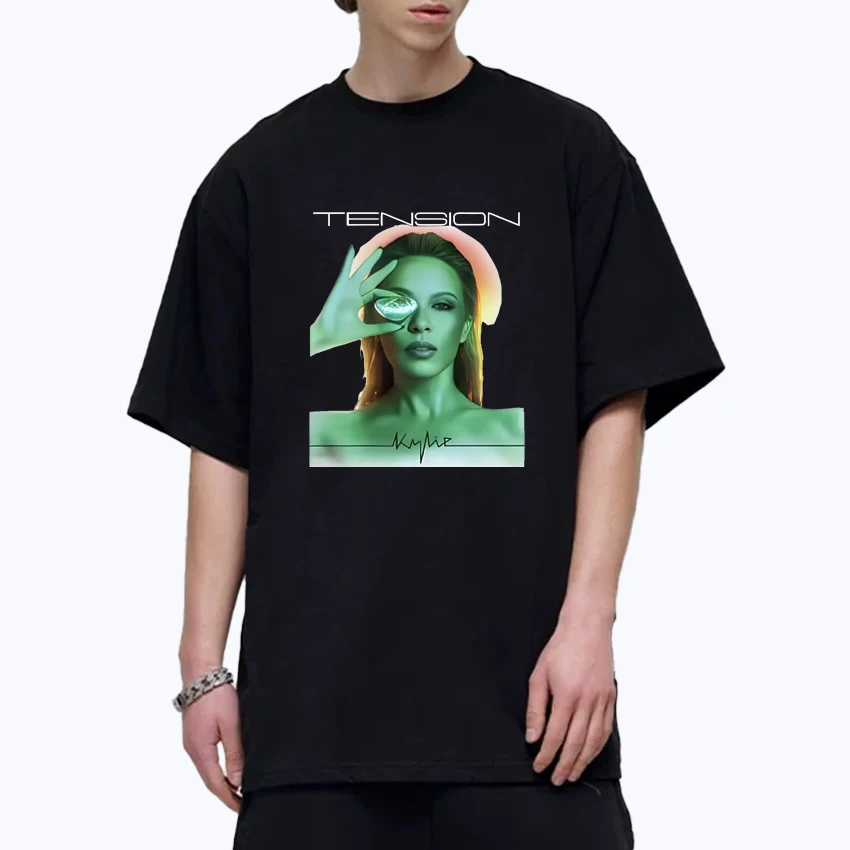 

2025 Kylie Minogue World Tour Graphic Printed Tee shirt 100% Cotton Men Women short sleeve Summer t-shirts Crew Neck Unisex Tops