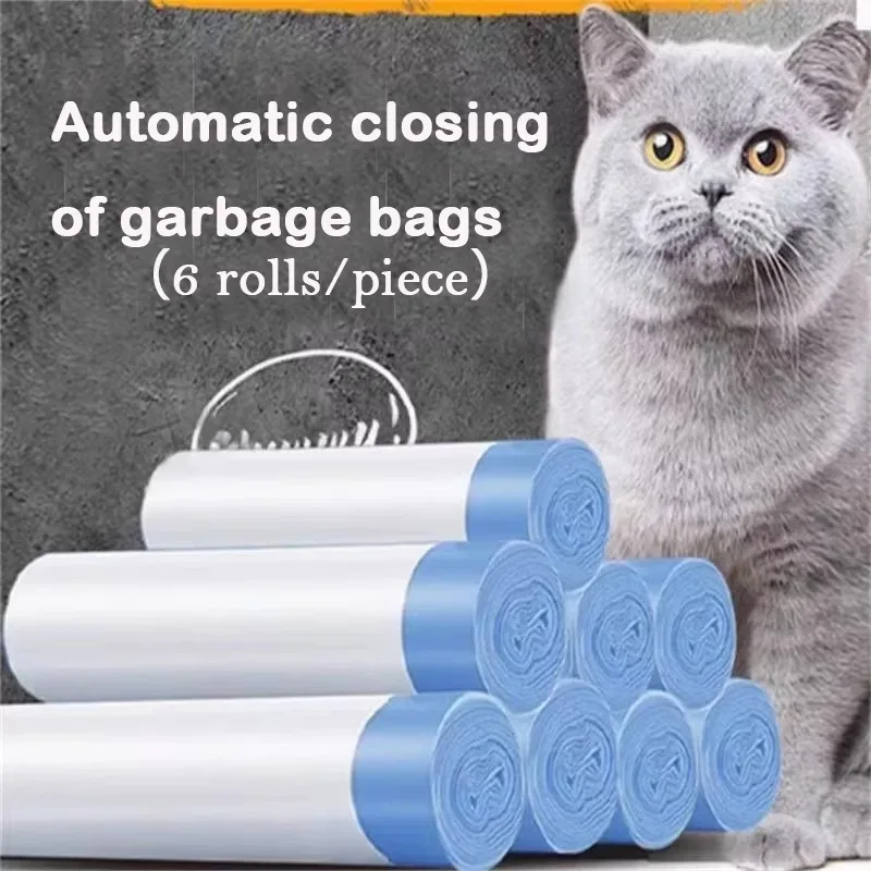 

Thickened Portable Automatic Cat Litter Box Garbage Disposal Bags Pet Poop Bags for Self-Cleaning Litter Boxes Garbage Bags