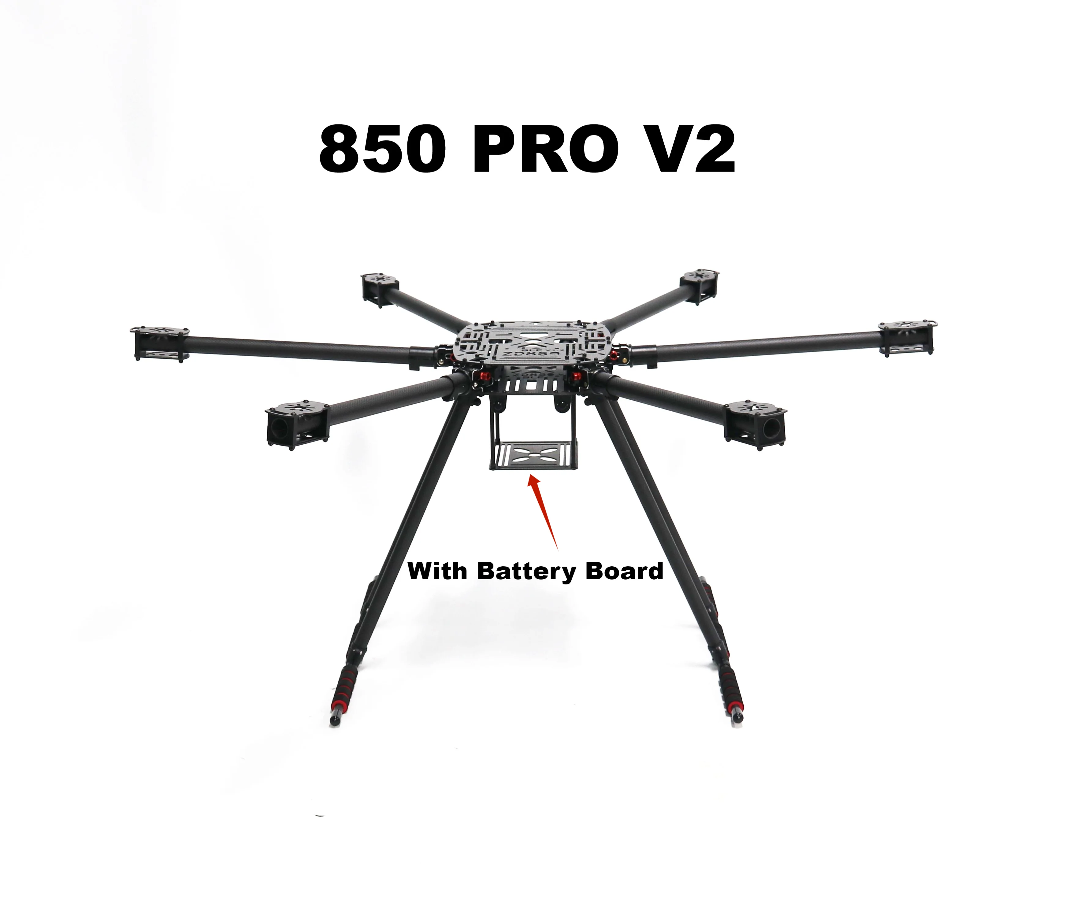 Rctosky ZD850 2.4.8 M8N Full Carbon Fiber 850MM Hexa-Rotor Frame Blheli 40A Esc Flight Comtrol Radio Telemetry Set
