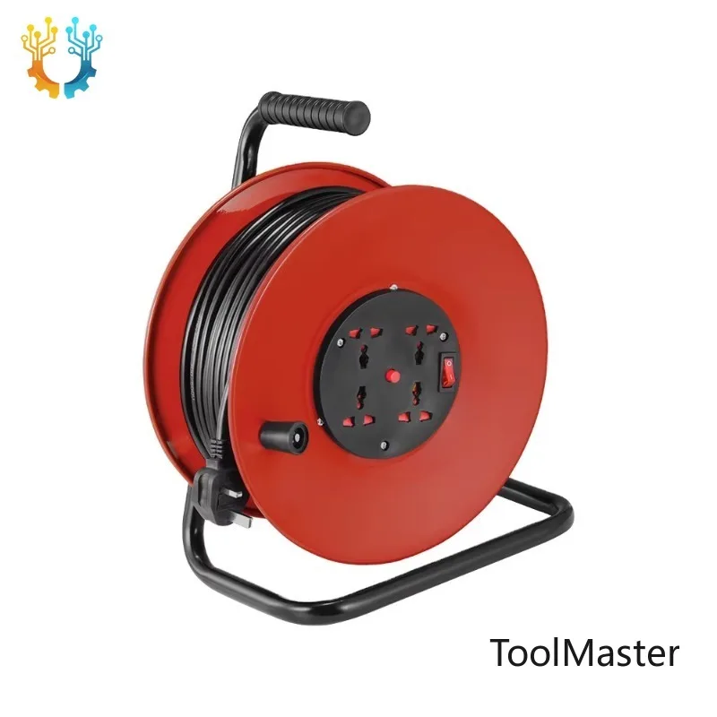 

【2026】50M Retractable Extension Cable Reels Industrial Outdoor Electric Extension Cables UK Italy Universal Socket