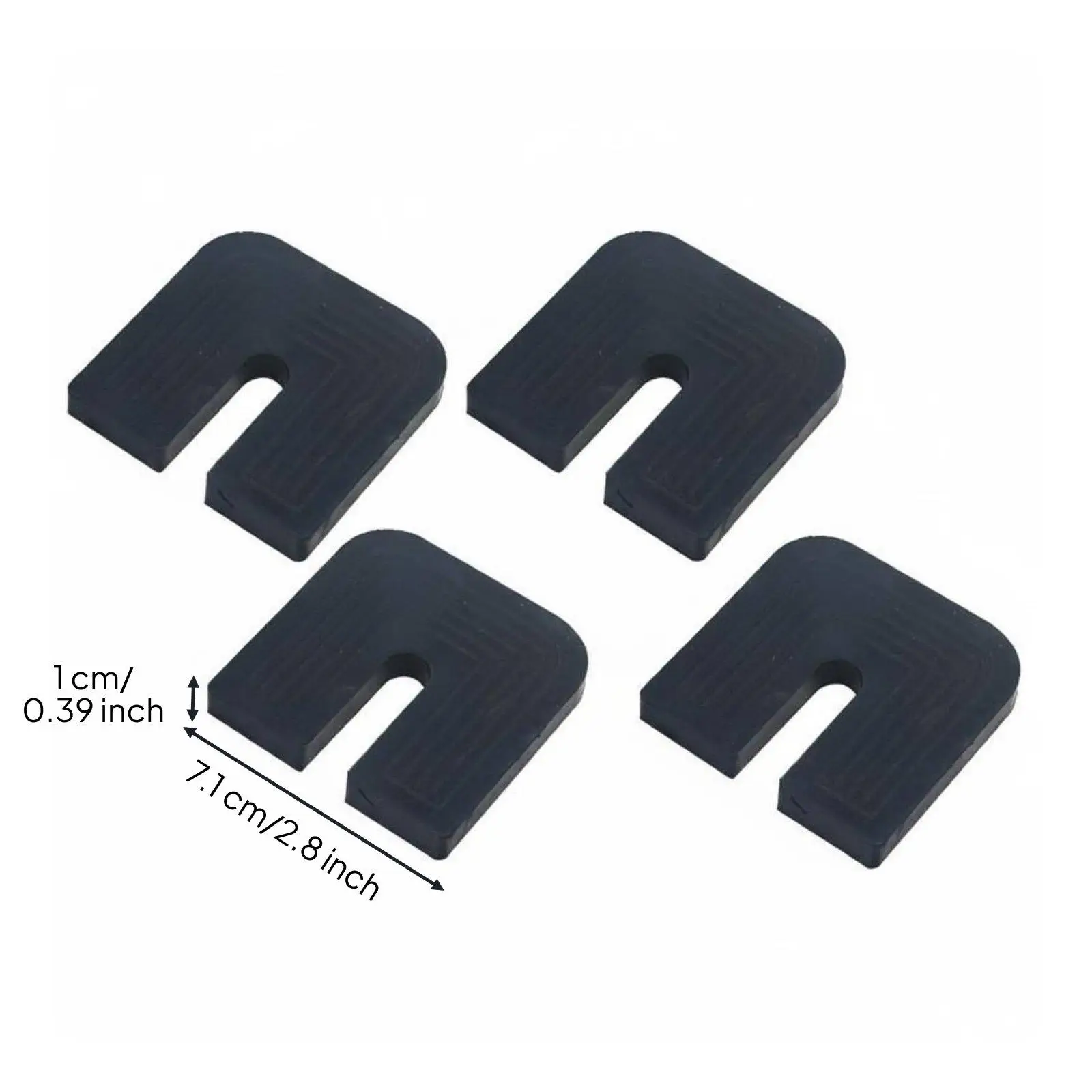 Base de Soporte para Aire Acondicionado con Absorción de Impactos y Reducción de Ruido, en Forma de U, de Goma, para Uso en Exteriores Universal