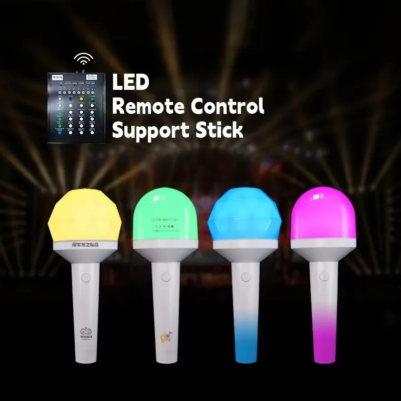 Customized 3D model party LED luminous stick 256 DMX remote control luminous stick, essential plastic support stick flashlight