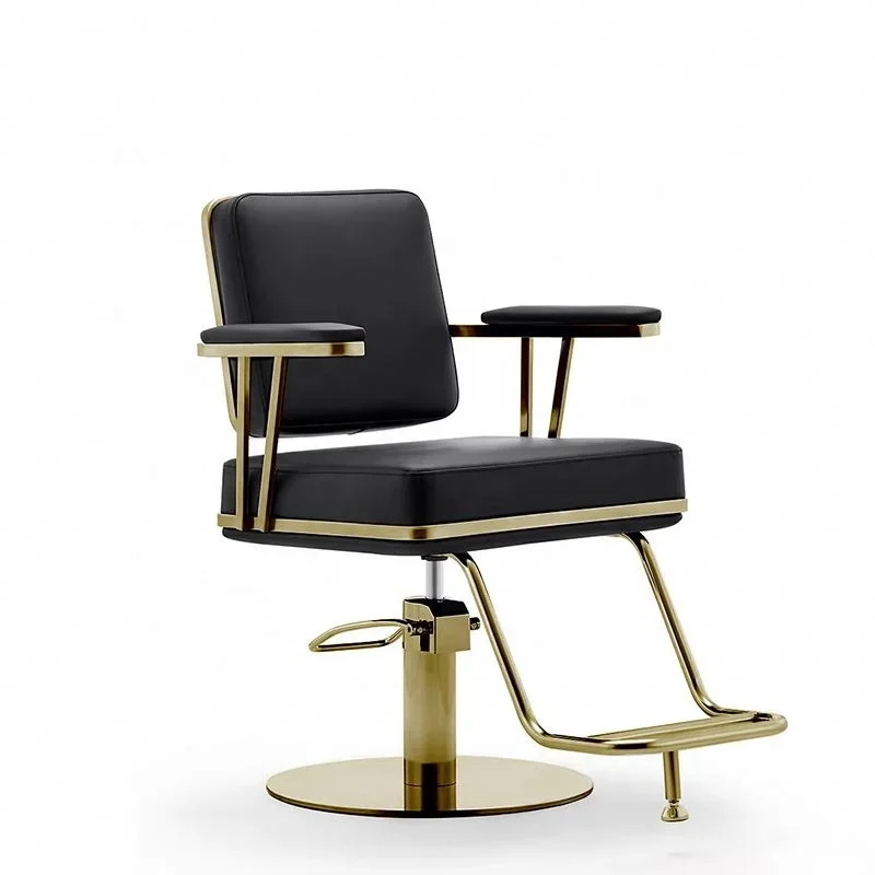 

Modern High Quality Leather Hairdressing Chair Tiltable Hydraulic Men's Barber Chair for Beauty Salon Barber Shop Furniture