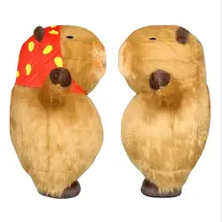 2M/2.6M Furry Capybara Inflatable Mascot Costume Cartoon Anime Adults Walking Doll Clothing Carnival Halloween Cosplay Funny Per