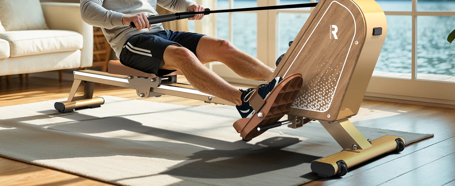 Faltbarer Magnetischer Rudertrainer mit Bluetooth-Monitor, 16 Stufen, 150kg Belastbarkeit, Vertikale Aufbewahrung – Detail 2