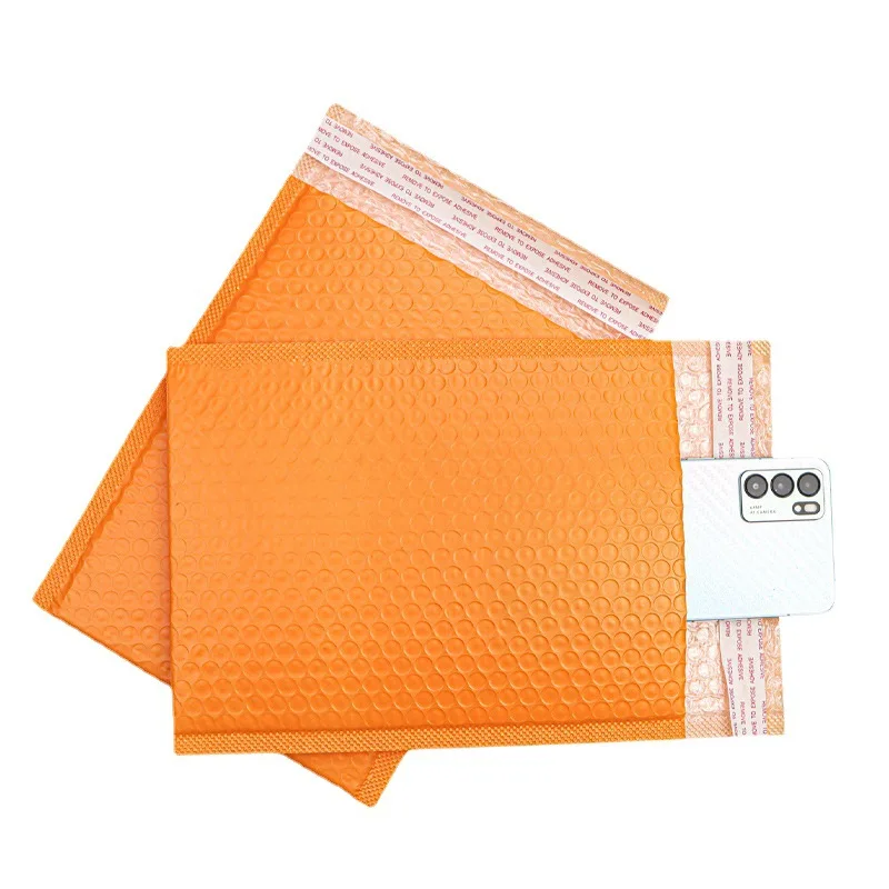 

10Pcs/Lot Waterproof Bubble Mailers Orange Plastic Film Bubble Bags Self Seal Adhesive Padded Envelope Small Business Supplies