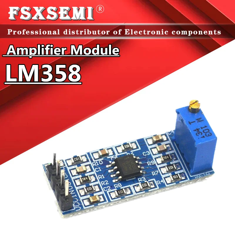 LM358 100 Times Gain Signal Amplification Amplifier Operational Amplifier Module 5V-12V Hot Sale