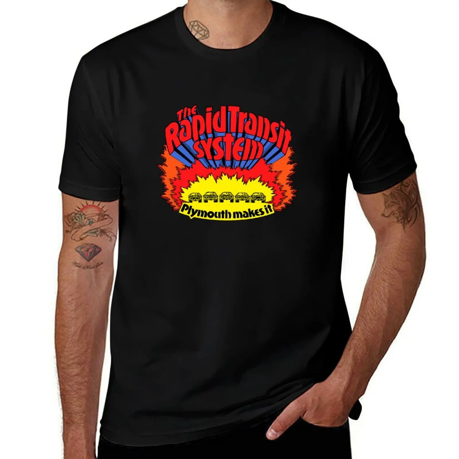 Rapid Transit System - Plymouth Makes It T-Shirt Anti-Wrinkle Short Sleeve T-Shirt
