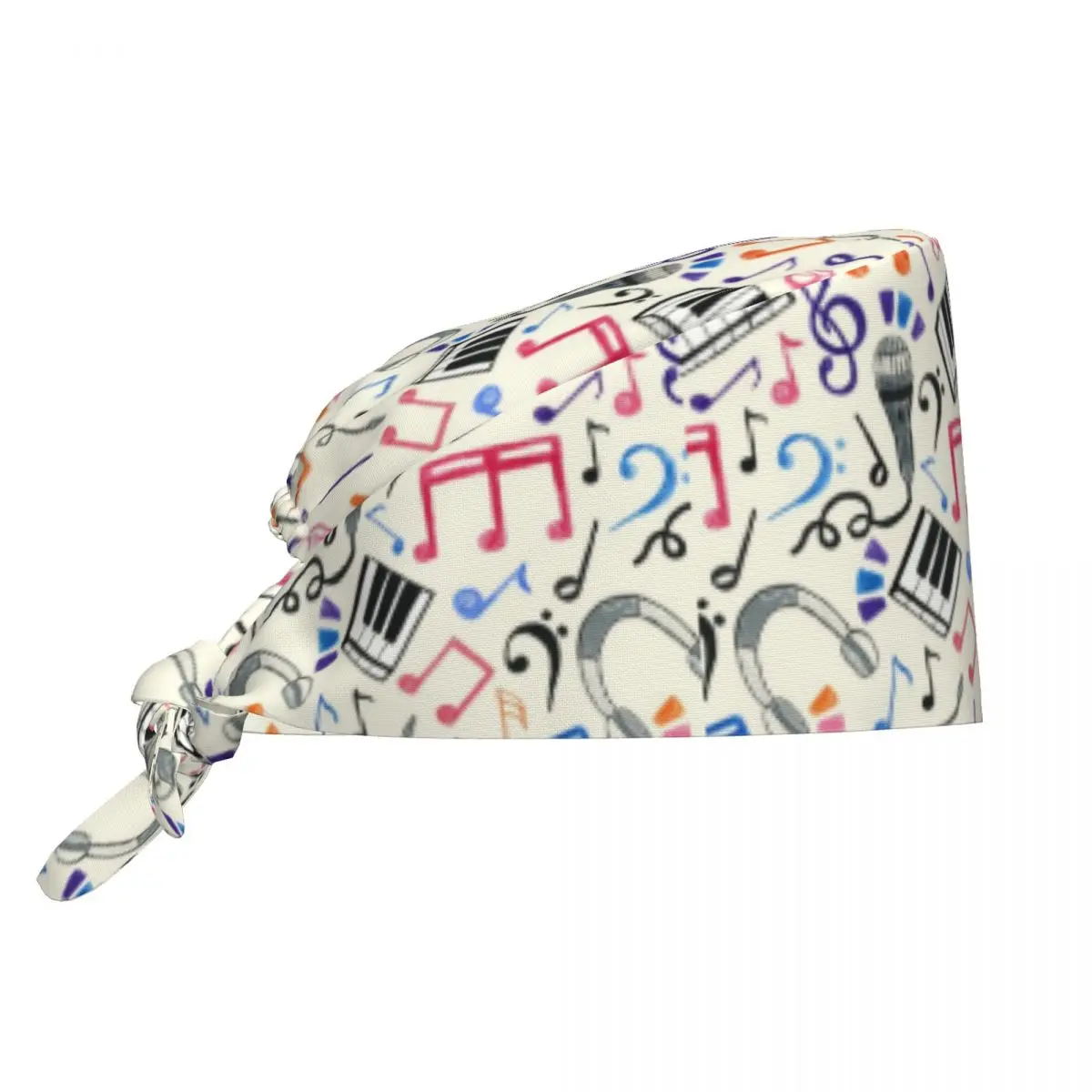 Custom Good Music Notes Working Cap Surgical Hats Women Men Operating Room Cap Operator Hats Lab Works Hat