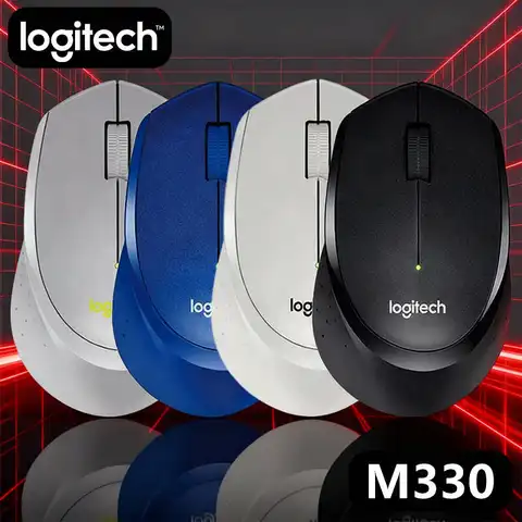 Logitech M330 Silent Wireless Mouse, 2.4GHz Wireless, Ergonomic Design, 18-Month Battery, Works with PC/Laptop/Mac