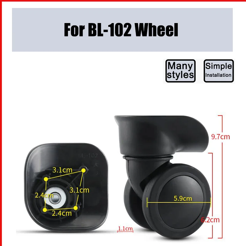 

Suitable For BL-102 Suitcase Carrying Wheel Suitcase Replacement Accessories Replacement Universal Wheel Luggage Repair Pulley