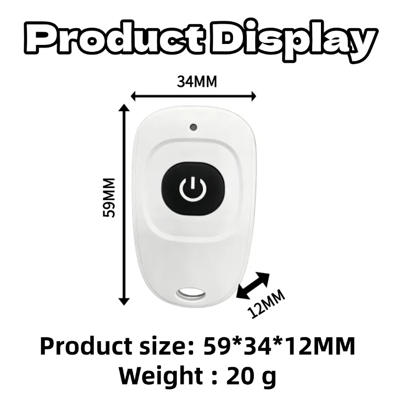433MHz DC 12V 1CH Relay Module Receiver EV1527 Wireless Remote Control Switch for Garage Gate Motor Light Lamp DIY - view 4