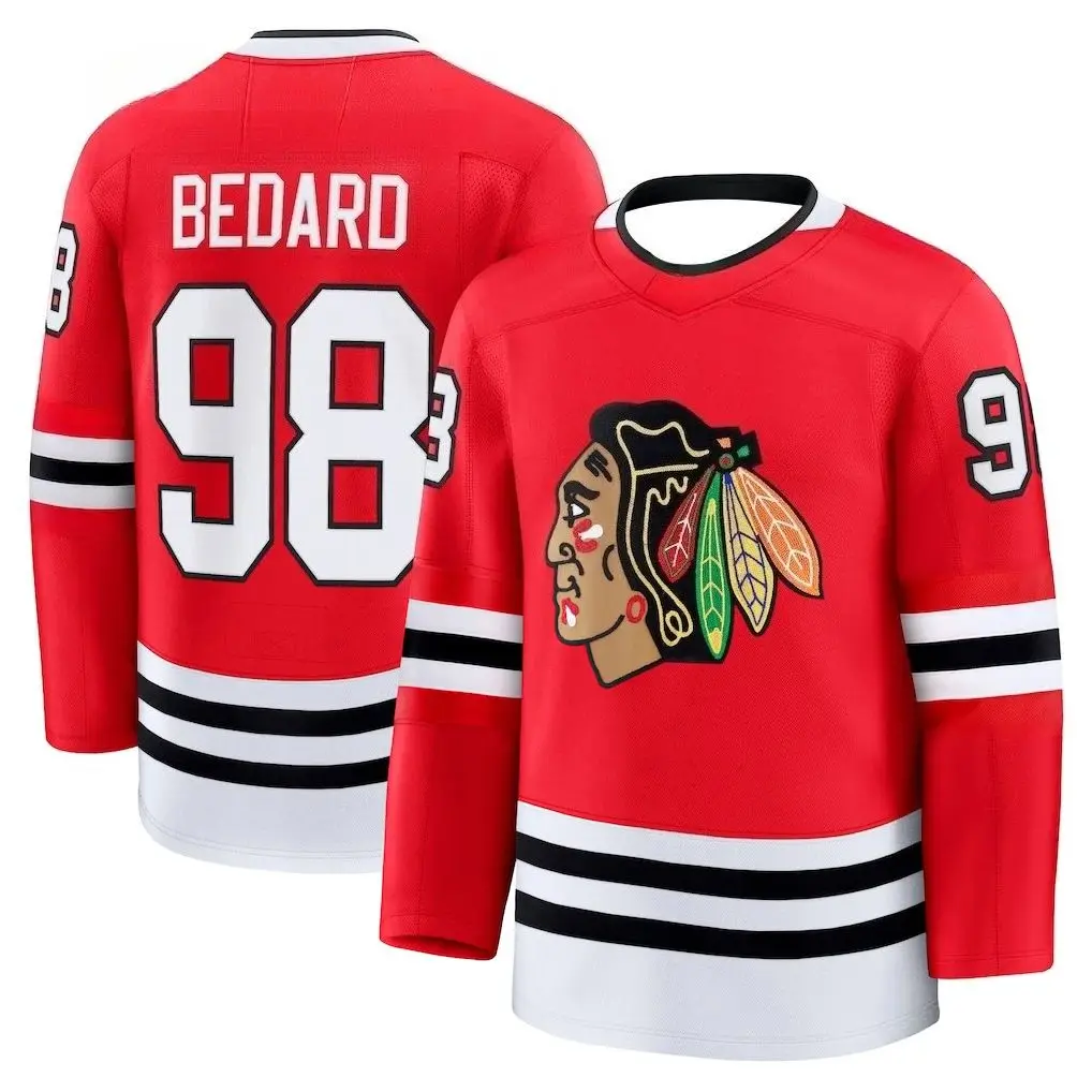 Shore 69 هوكي الجليد جيرسي الضوء الأزرق والبني مزين شعار البلدغ الكابتن "C" تنفس الرياضة HD ثلاثية الأبعاد تي شيرت مطبوع