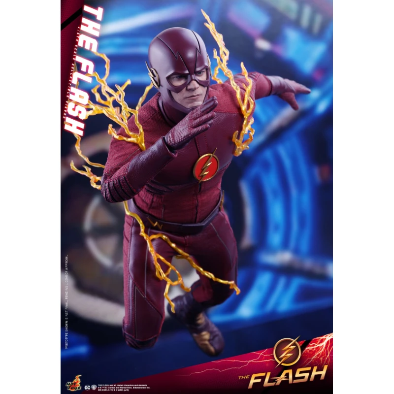 In Stock Original HotToys TMS009 The Flash 1/6 Animation Action Figure Toy Gift Model Collection Hobby