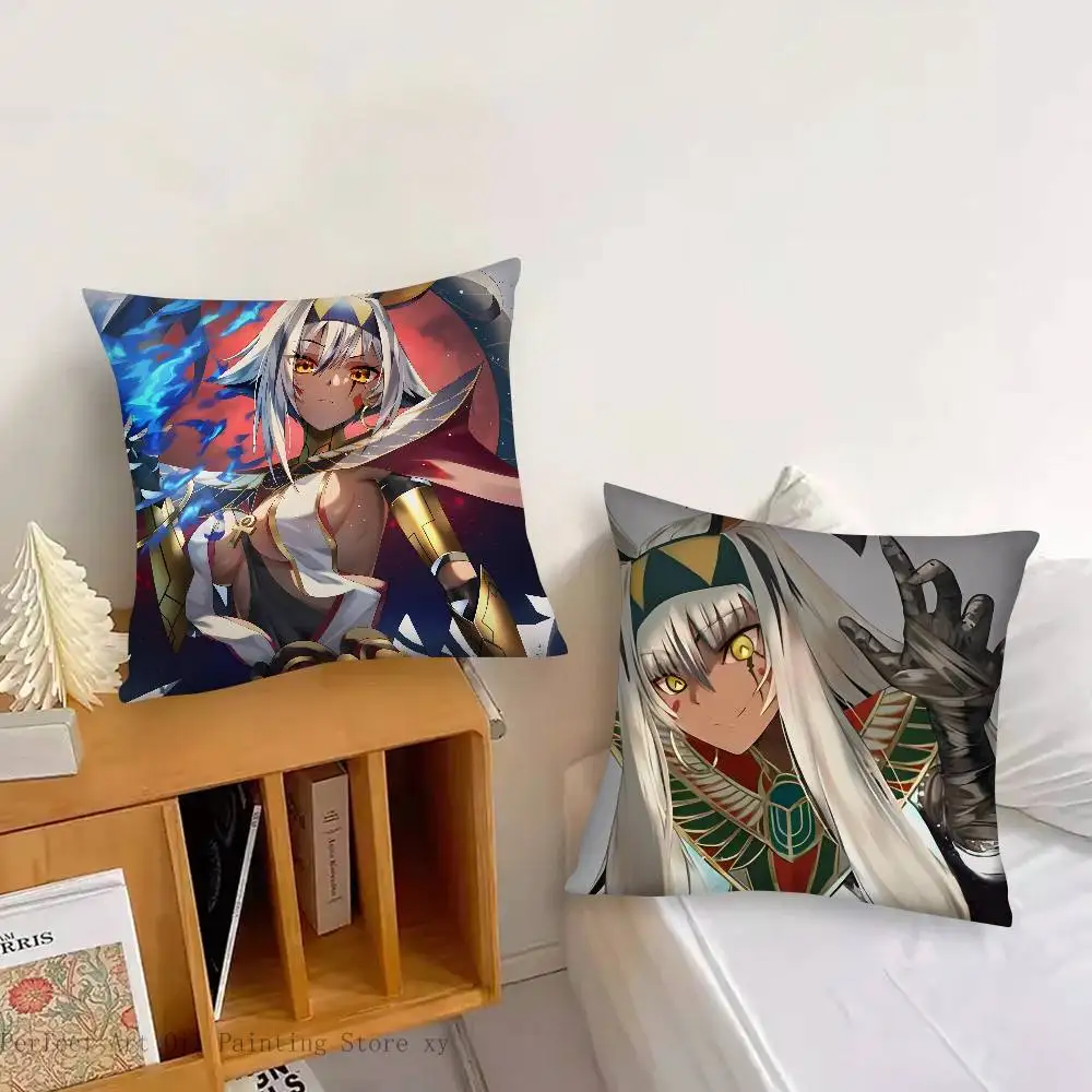 Nitocris Alter Game Fate Grand Order Pillow Case Fashion Square Pillowcase Bedroom Sofa Room Ins Decoration Leisure