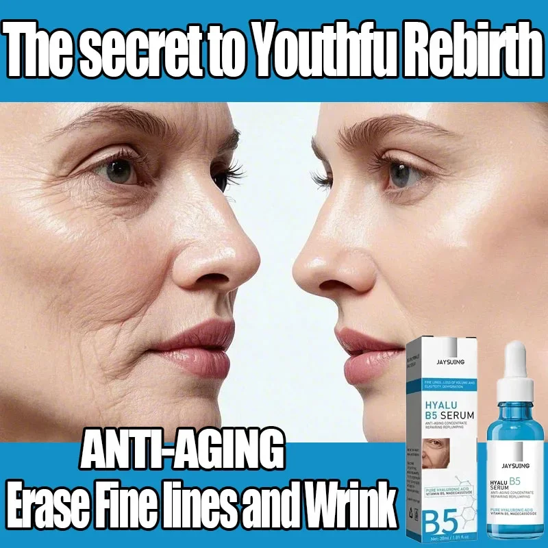 

JAYSUING Hyaluronic Serum Anti Wrinkle Aging Face Lift Tightening Reduce Eye Finelines Moisturizing Skin Care