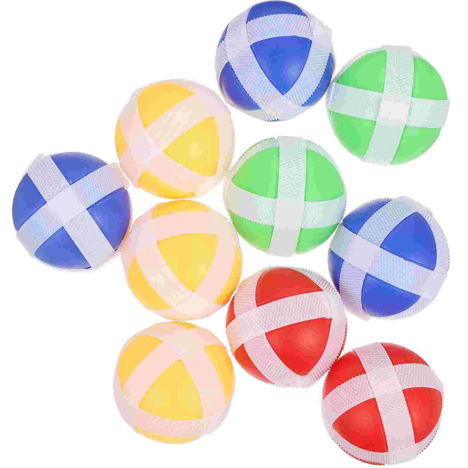 50 Pcs Sticky Ball Toy Hook and Loop Balls Parenthood Interactive Throw The Darts Accessories Plastic Sucker