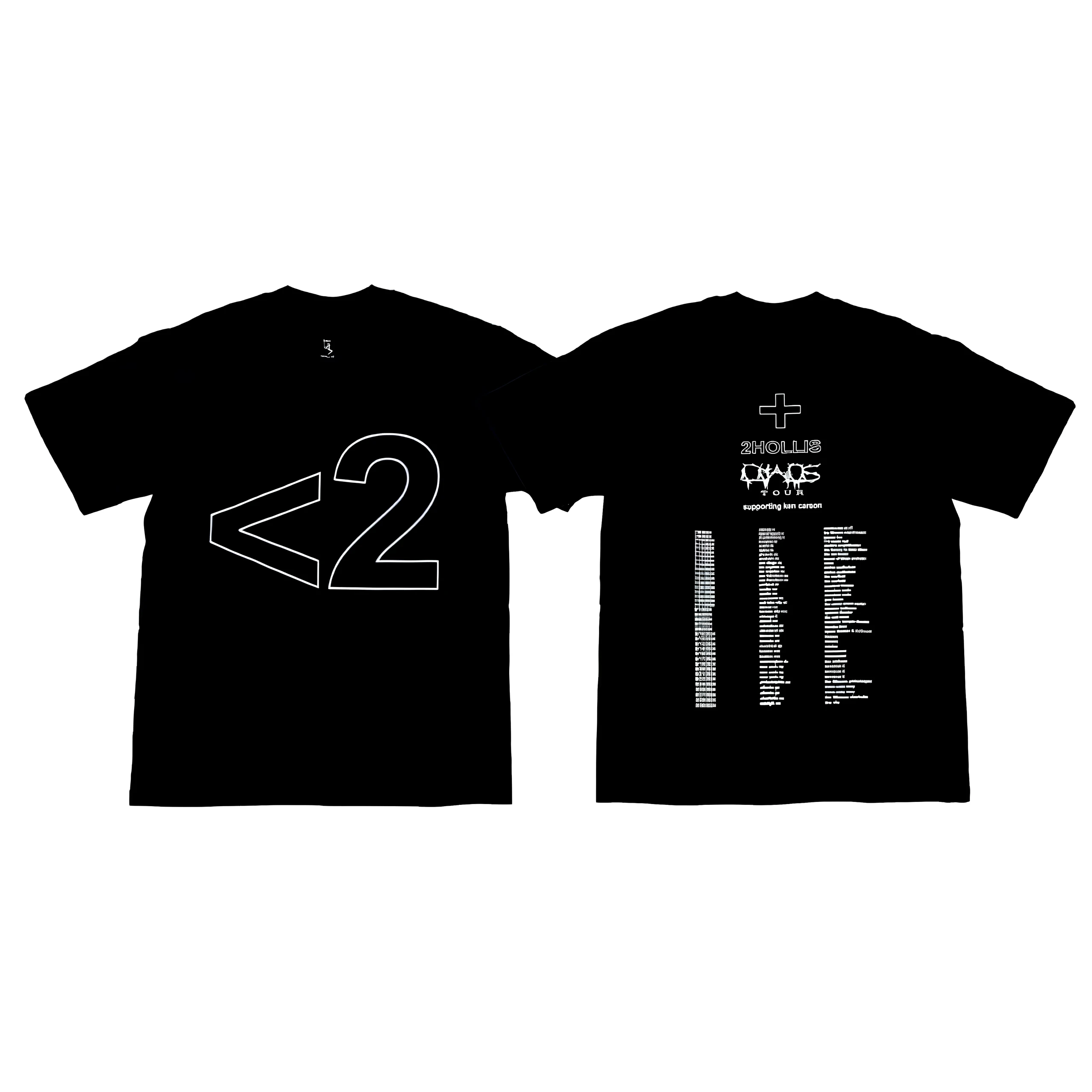 Ken Carson 2hollis Opium Eat Chaos Tour Merch Limited Edition Short Sleeve T-Shirt Cotton Youth Fashion Summer Casual round Neck